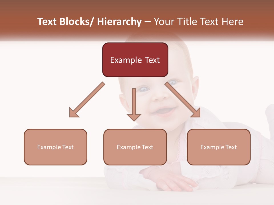 A Baby Is Laying Down On The Floor PowerPoint Template