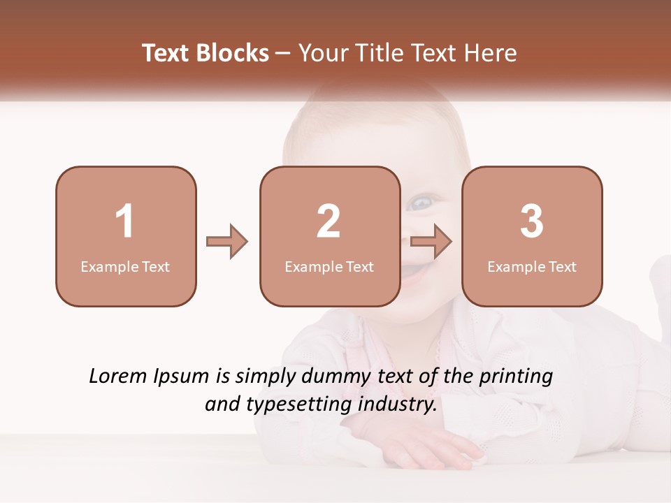 A Baby Is Laying Down On The Floor PowerPoint Template