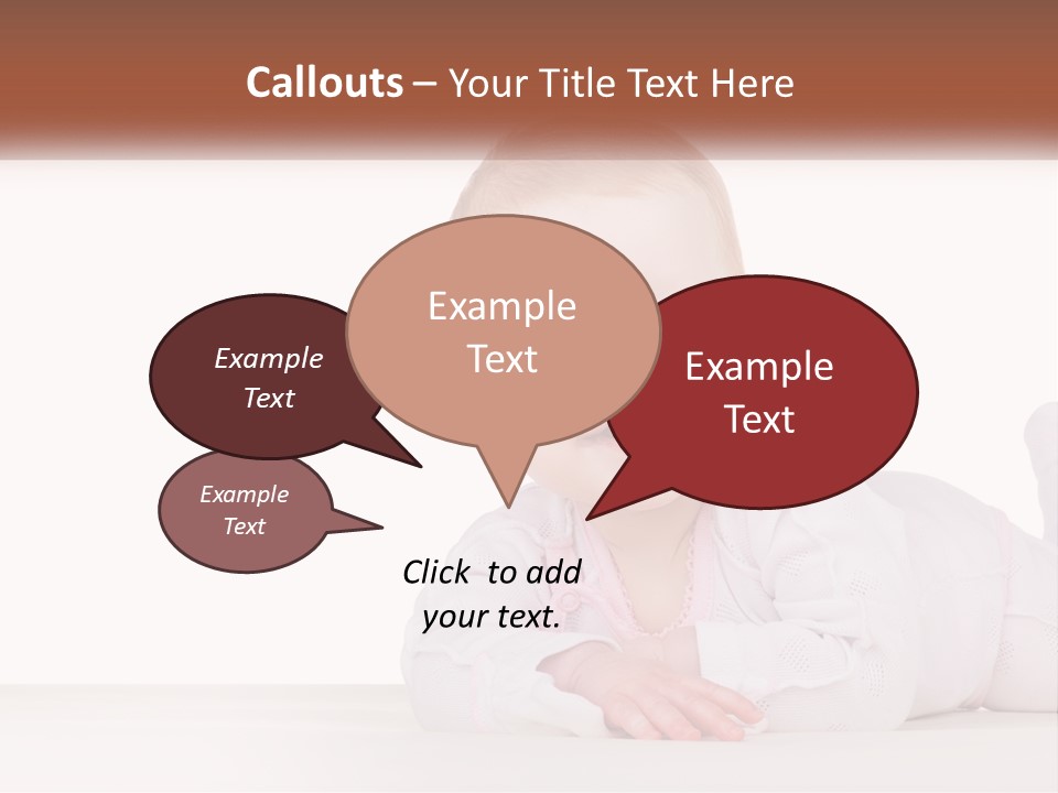 A Baby Is Laying Down On The Floor PowerPoint Template