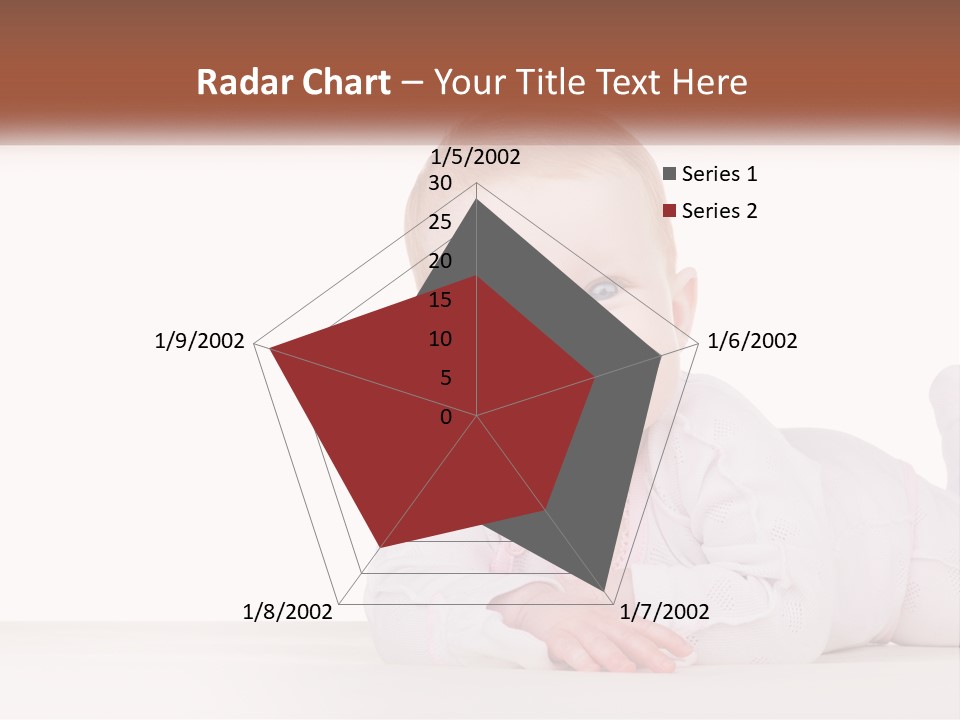 A Baby Is Laying Down On The Floor PowerPoint Template