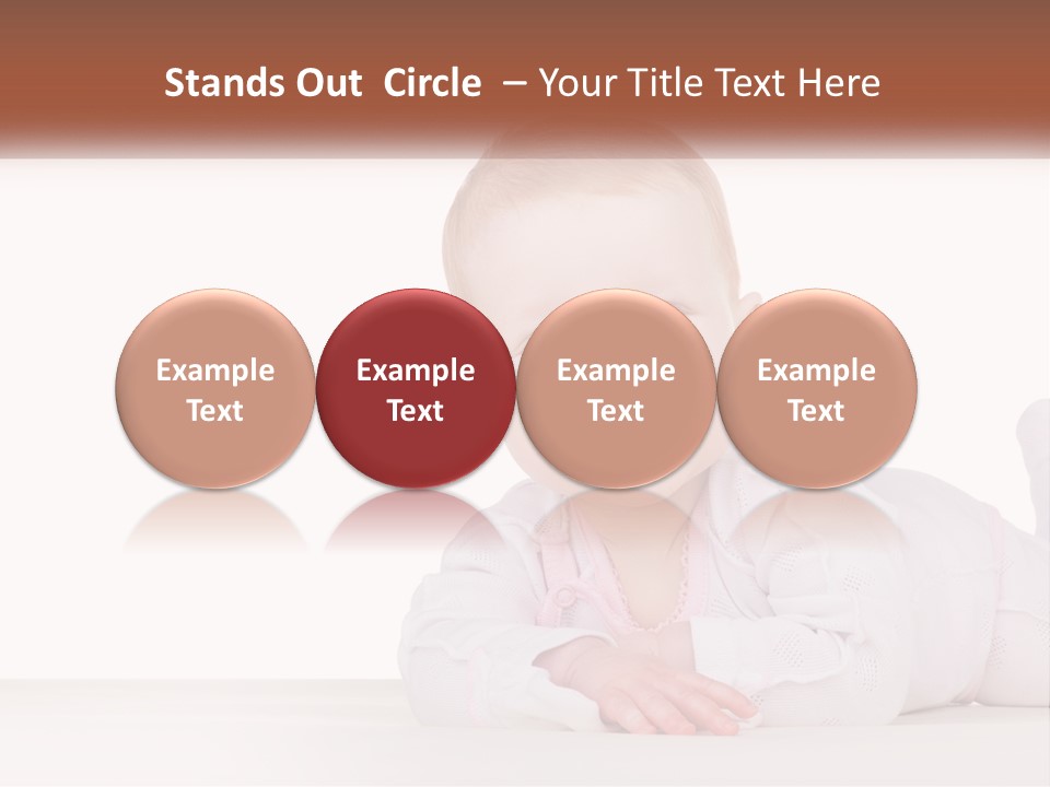 A Baby Is Laying Down On The Floor PowerPoint Template
