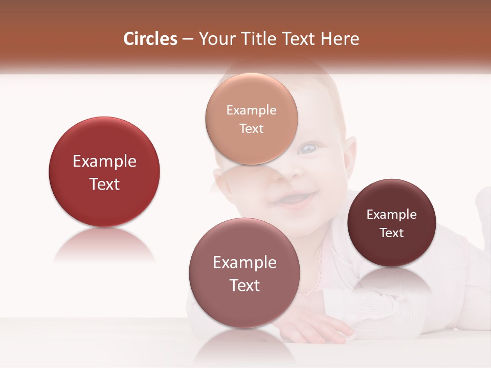 A Baby Is Laying Down On The Floor PowerPoint Template