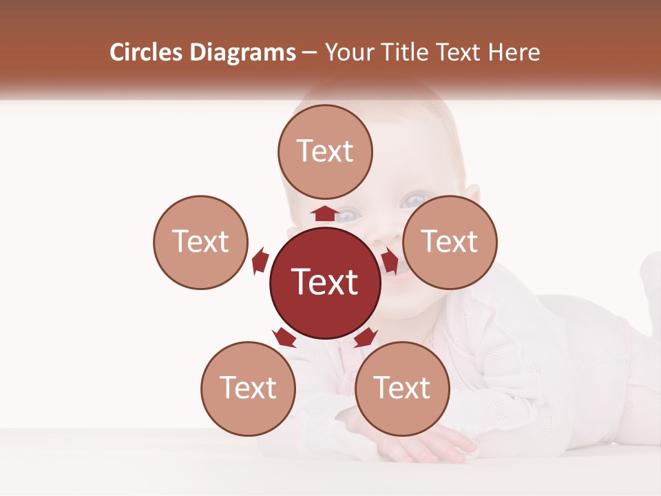 A Baby Is Laying Down On The Floor PowerPoint Template