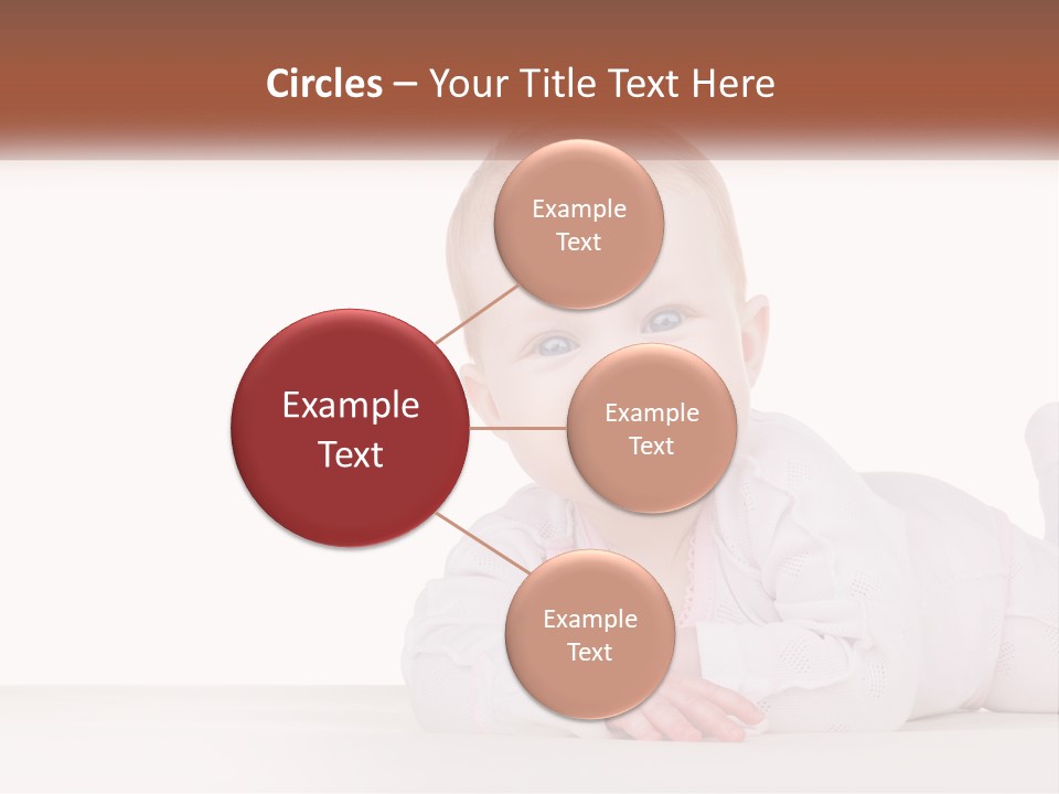 A Baby Is Laying Down On The Floor PowerPoint Template