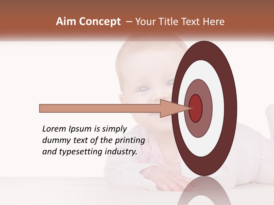 A Baby Is Laying Down On The Floor PowerPoint Template