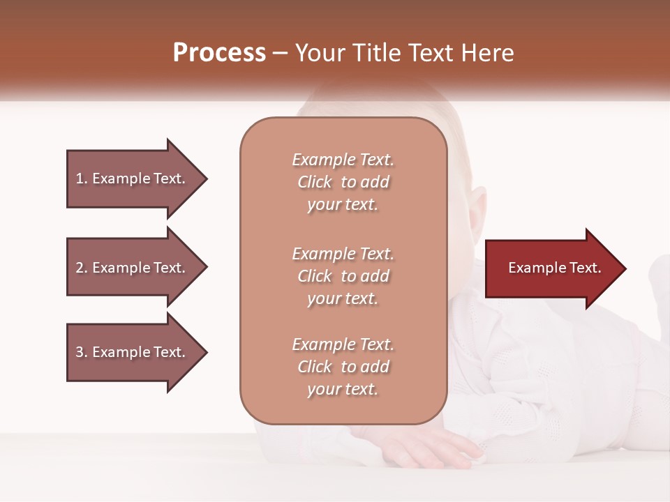 A Baby Is Laying Down On The Floor PowerPoint Template