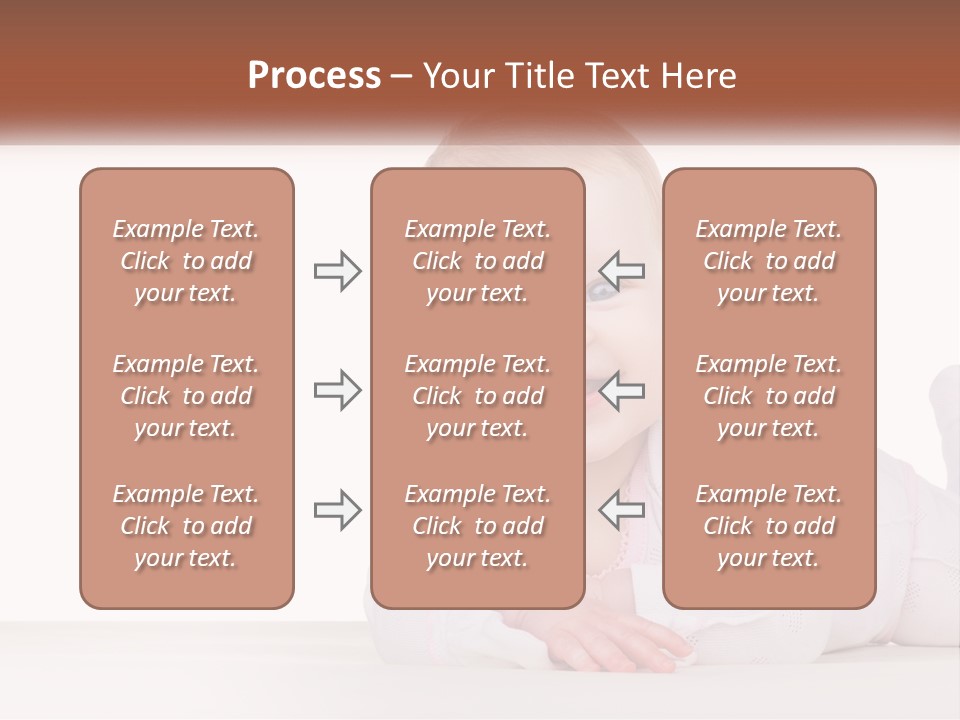A Baby Is Laying Down On The Floor PowerPoint Template