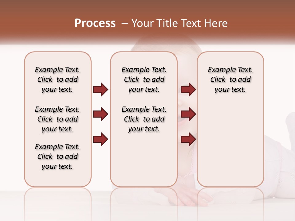 A Baby Is Laying Down On The Floor PowerPoint Template