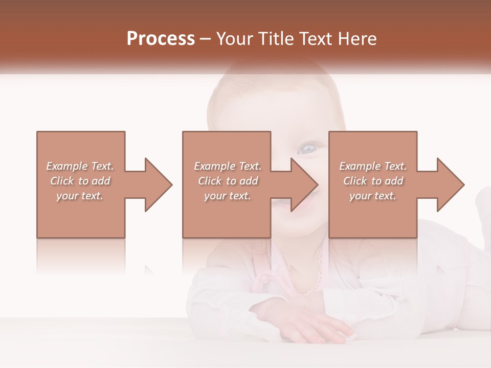 A Baby Is Laying Down On The Floor PowerPoint Template