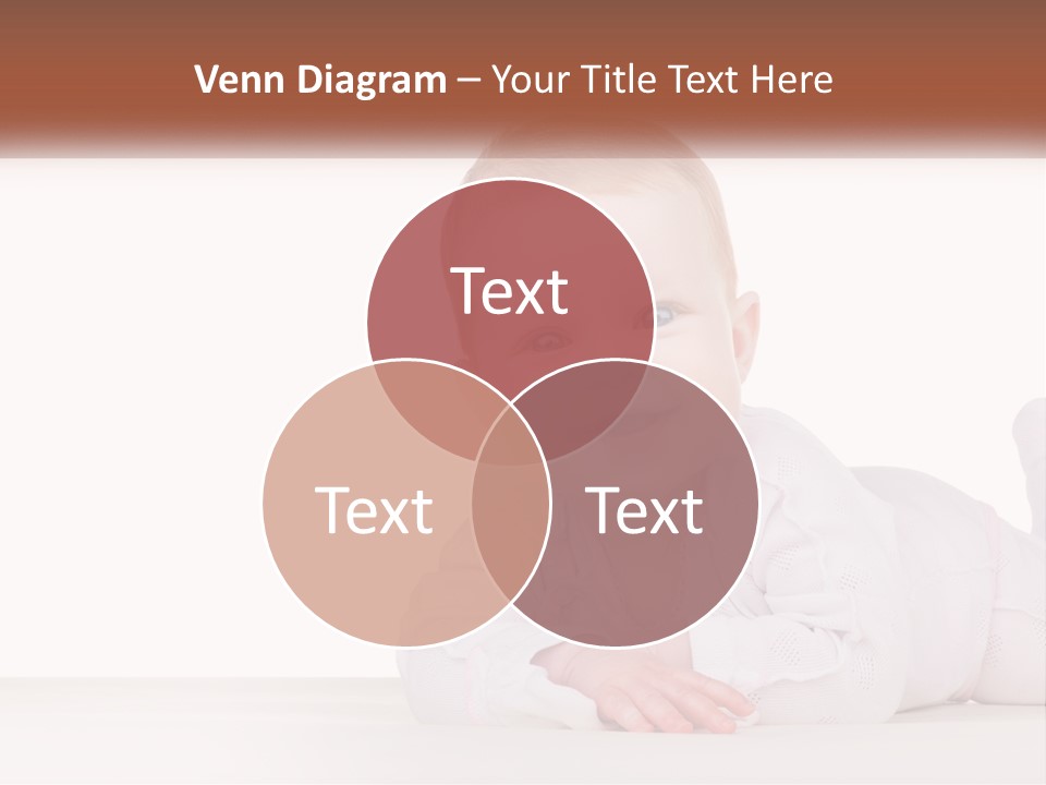 A Baby Is Laying Down On The Floor PowerPoint Template