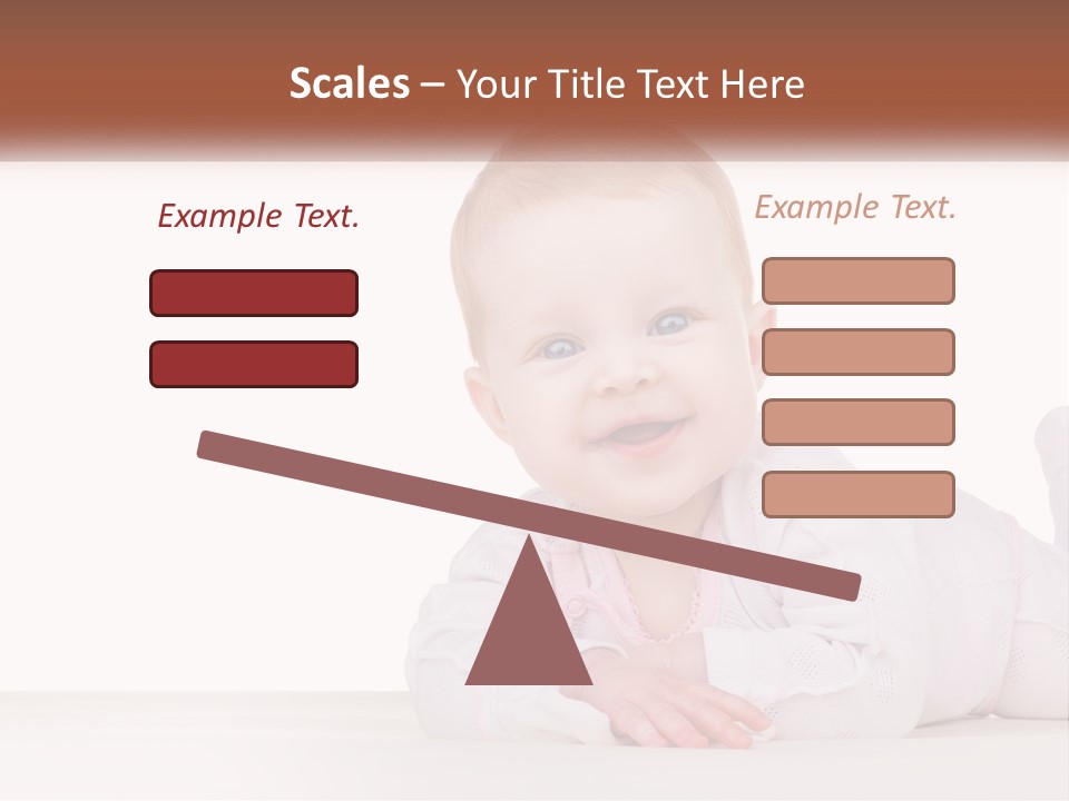 A Baby Is Laying Down On The Floor PowerPoint Template