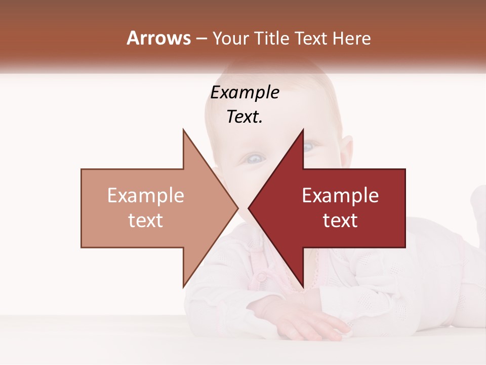 A Baby Is Laying Down On The Floor PowerPoint Template