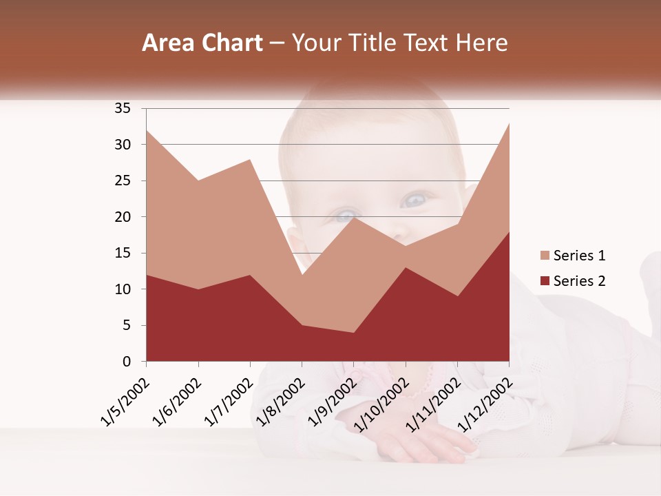 A Baby Is Laying Down On The Floor PowerPoint Template
