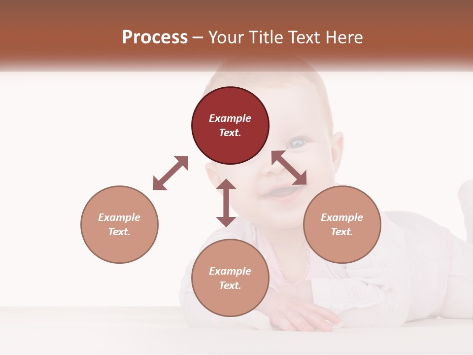 A Baby Is Laying Down On The Floor PowerPoint Template