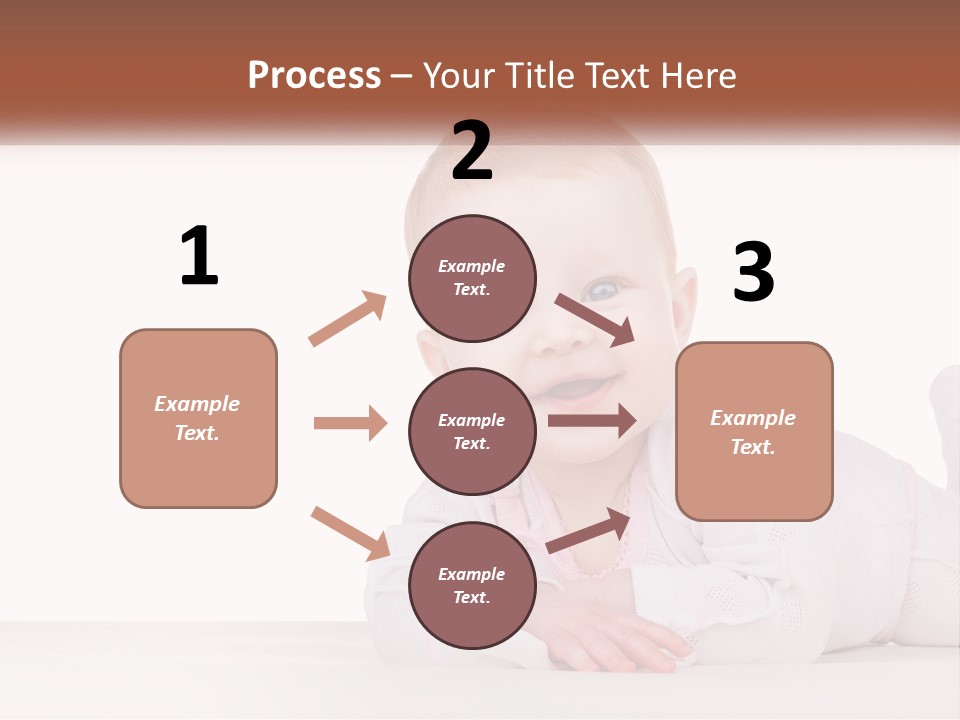 A Baby Is Laying Down On The Floor PowerPoint Template