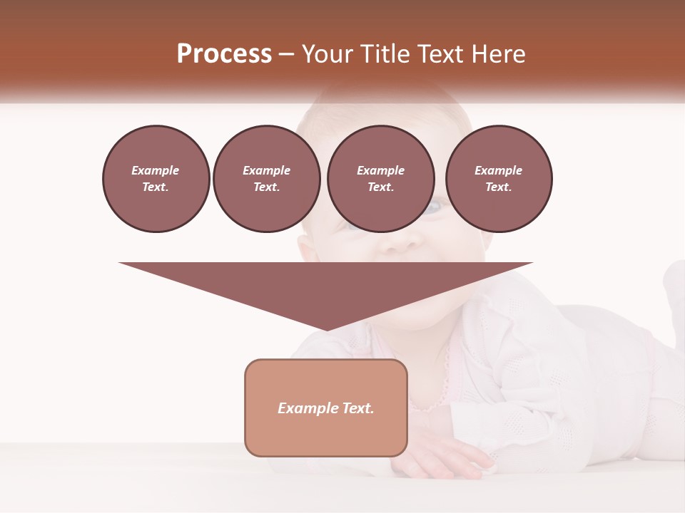 A Baby Is Laying Down On The Floor PowerPoint Template