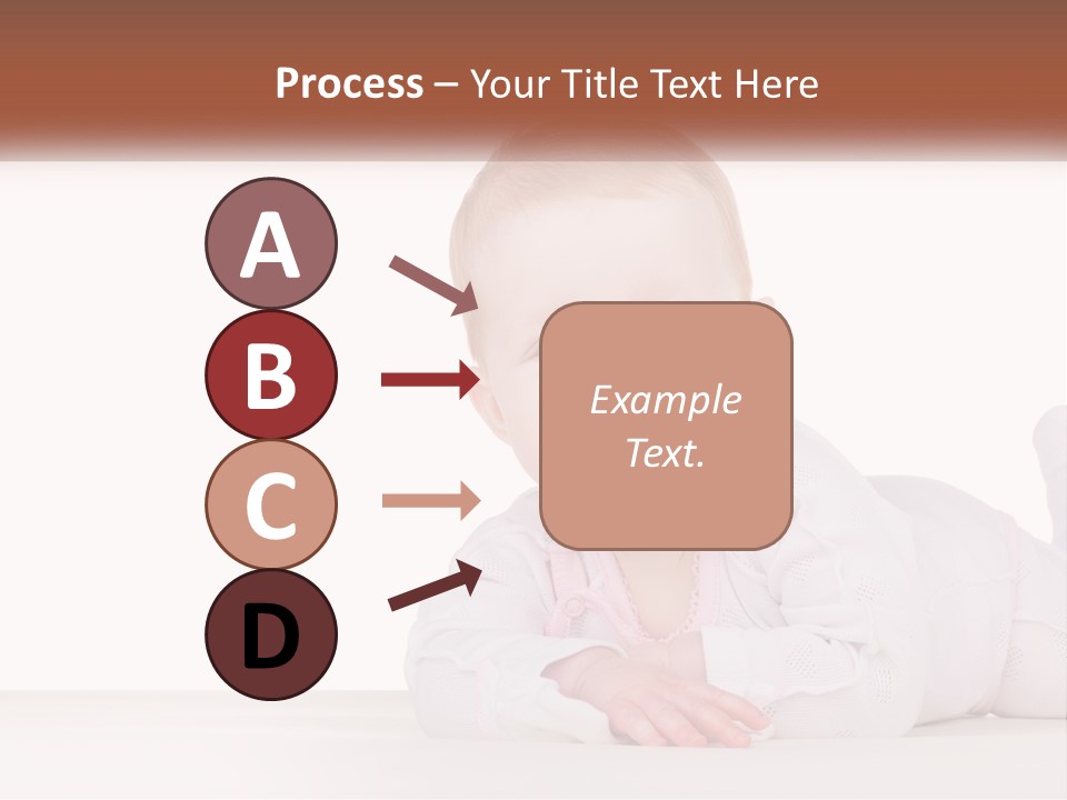 A Baby Is Laying Down On The Floor PowerPoint Template