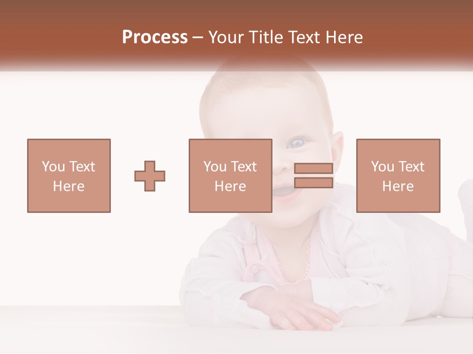 A Baby Is Laying Down On The Floor PowerPoint Template