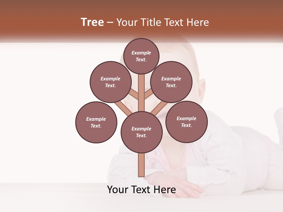 A Baby Is Laying Down On The Floor PowerPoint Template