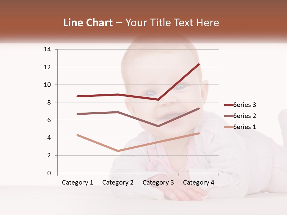 A Baby Is Laying Down On The Floor PowerPoint Template