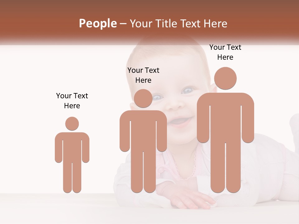 A Baby Is Laying Down On The Floor PowerPoint Template