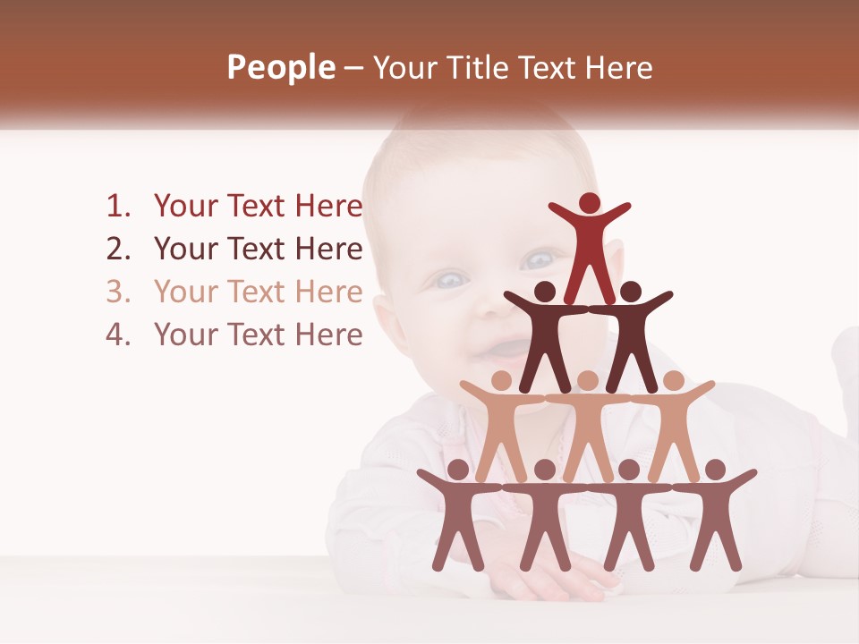 A Baby Is Laying Down On The Floor PowerPoint Template