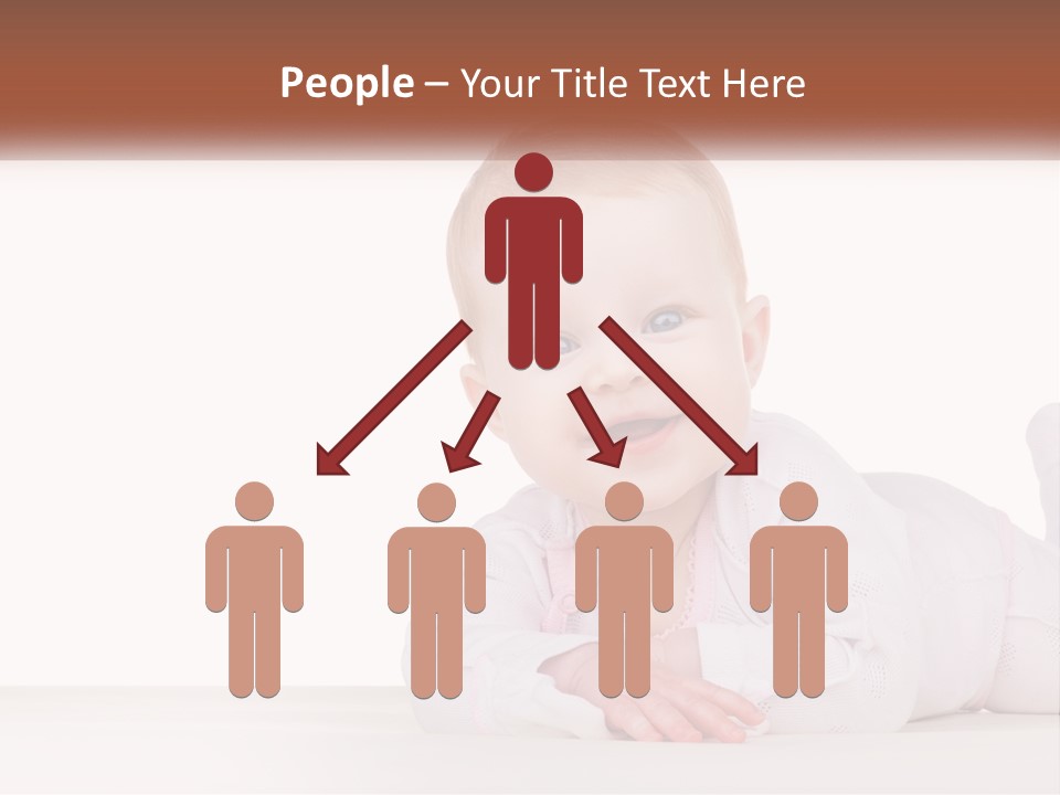 A Baby Is Laying Down On The Floor PowerPoint Template