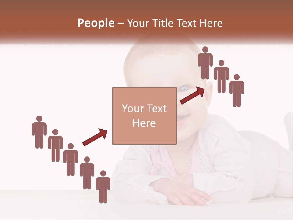 A Baby Is Laying Down On The Floor PowerPoint Template