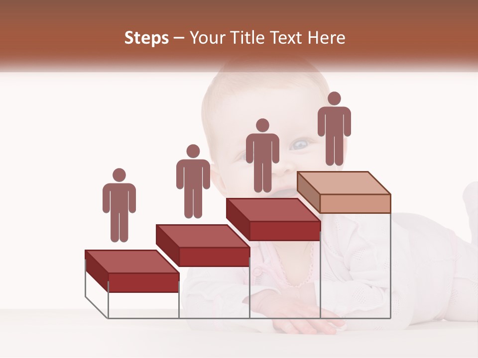 A Baby Is Laying Down On The Floor PowerPoint Template