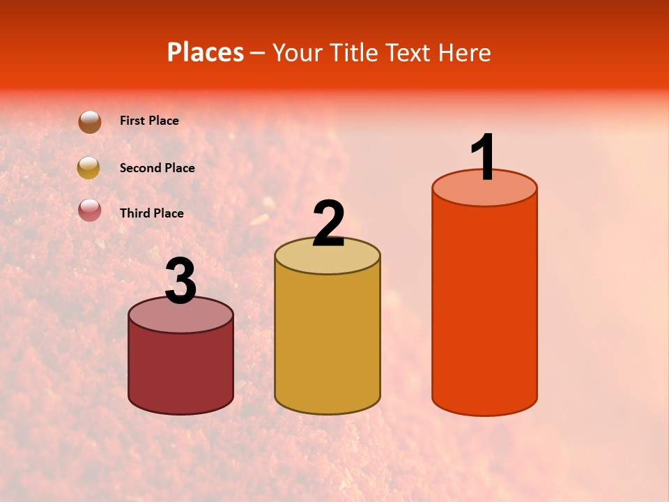 A Pile Of Red Powder With The Words Name Of Presentation PowerPoint Template