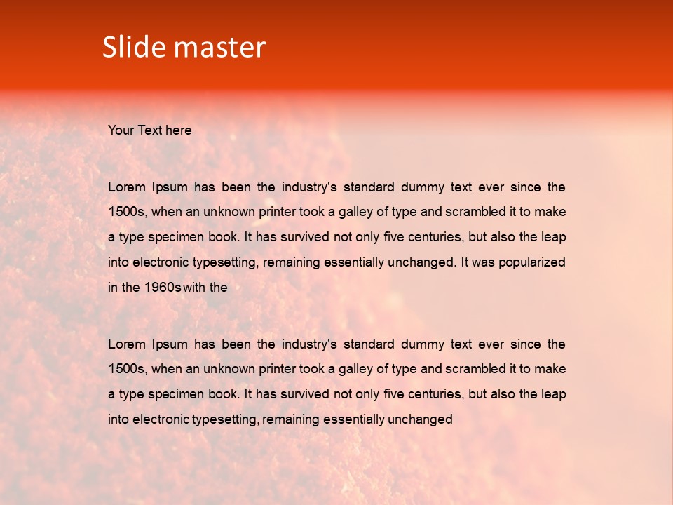 A Pile Of Red Powder With The Words Name Of Presentation PowerPoint Template