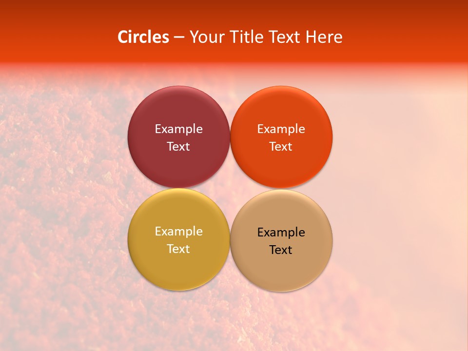 A Pile Of Red Powder With The Words Name Of Presentation PowerPoint Template