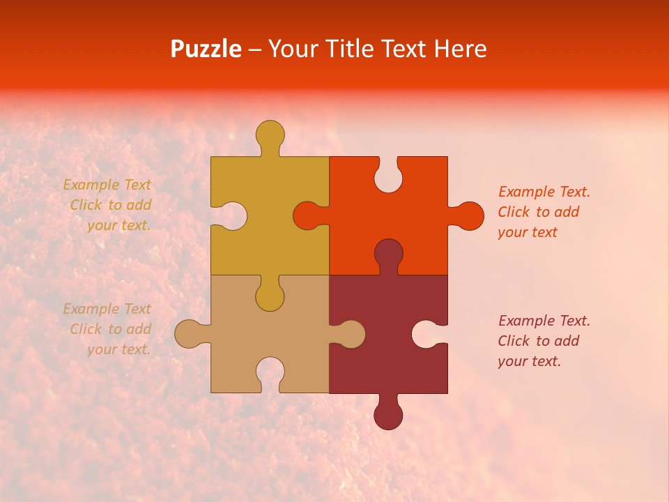 A Pile Of Red Powder With The Words Name Of Presentation PowerPoint Template