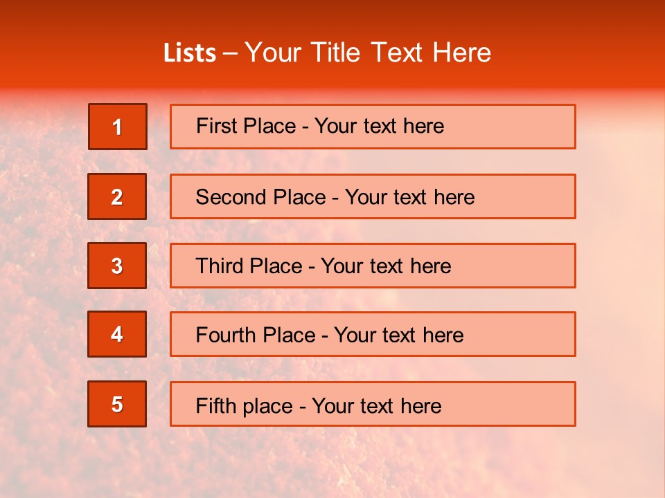 A Pile Of Red Powder With The Words Name Of Presentation PowerPoint Template