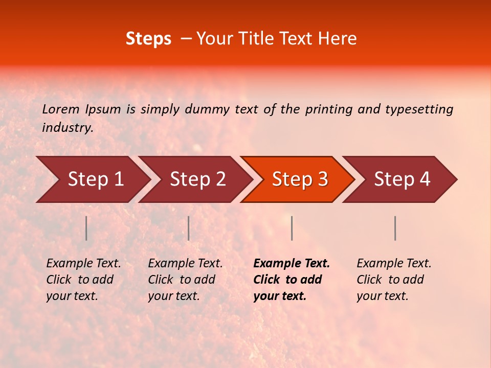 A Pile Of Red Powder With The Words Name Of Presentation PowerPoint Template