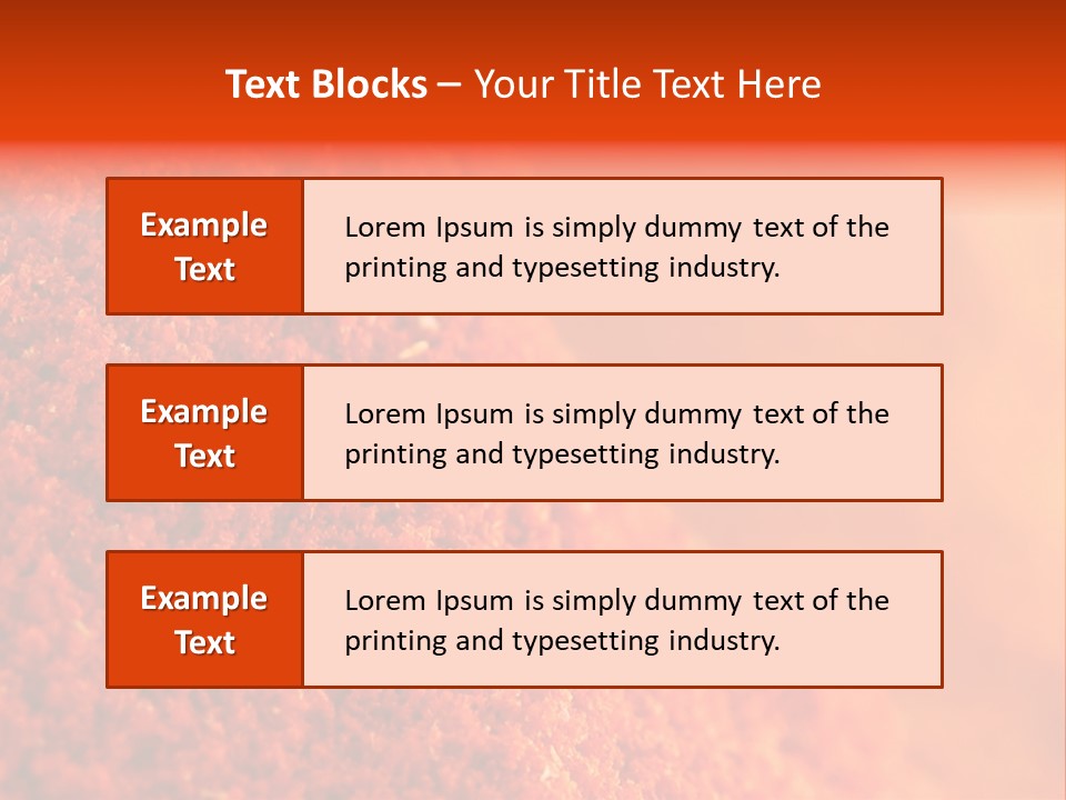 A Pile Of Red Powder With The Words Name Of Presentation PowerPoint Template