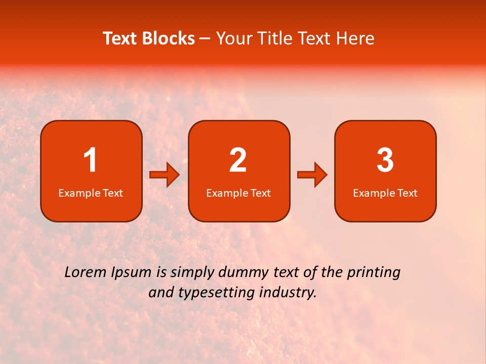 A Pile Of Red Powder With The Words Name Of Presentation PowerPoint Template