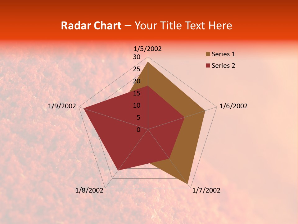 A Pile Of Red Powder With The Words Name Of Presentation PowerPoint Template