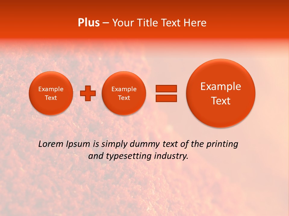 A Pile Of Red Powder With The Words Name Of Presentation PowerPoint Template