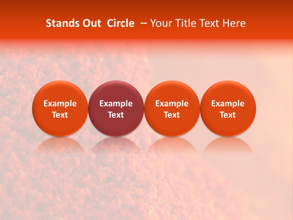 A Pile Of Red Powder With The Words Name Of Presentation PowerPoint Template