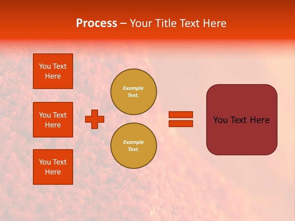 A Pile Of Red Powder With The Words Name Of Presentation PowerPoint Template