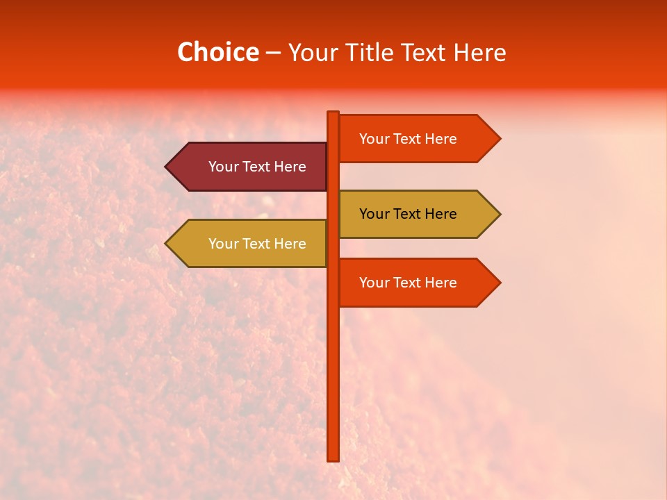 A Pile Of Red Powder With The Words Name Of Presentation PowerPoint Template