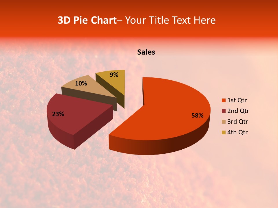 A Pile Of Red Powder With The Words Name Of Presentation PowerPoint Template