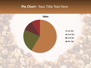 A Group Of Nuts On A White Background PowerPoint Template