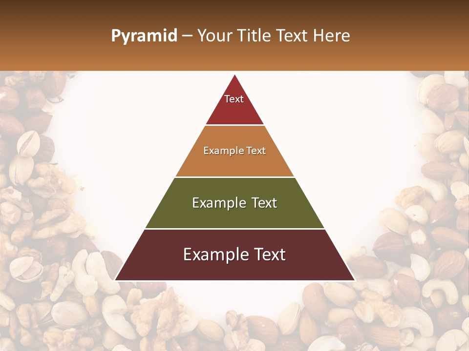 A Group Of Nuts On A White Background PowerPoint Template