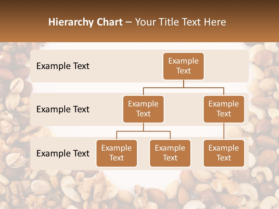 A Group Of Nuts On A White Background PowerPoint Template