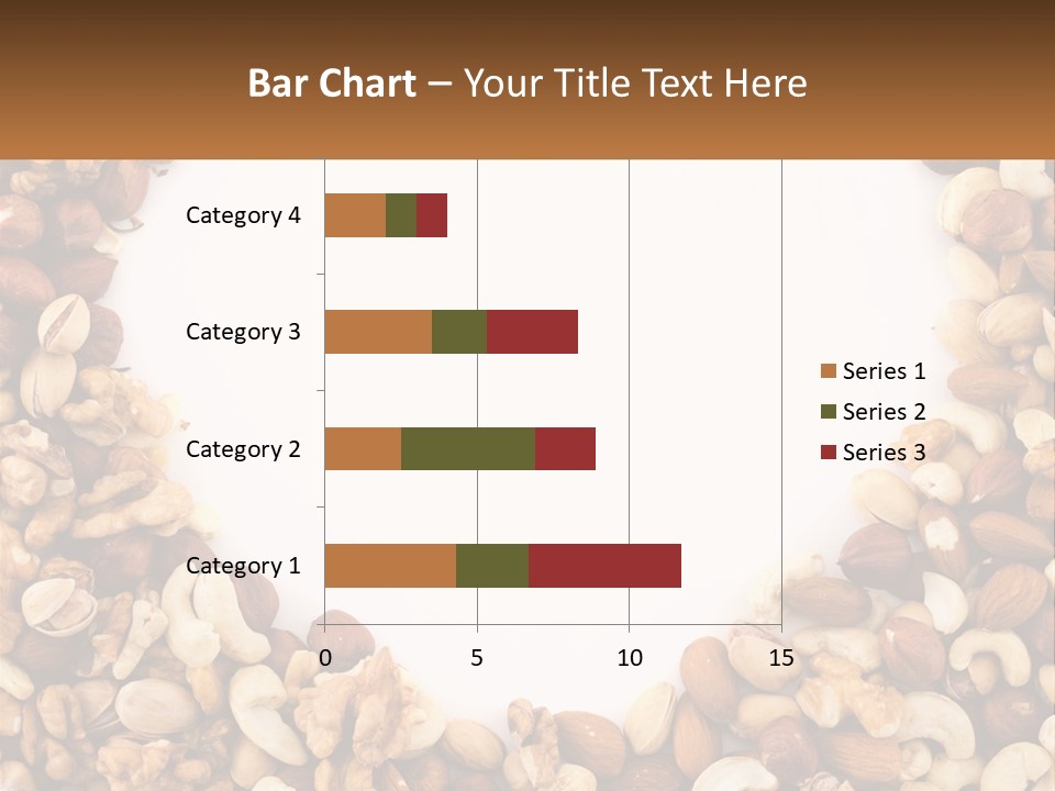 A Group Of Nuts On A White Background PowerPoint Template