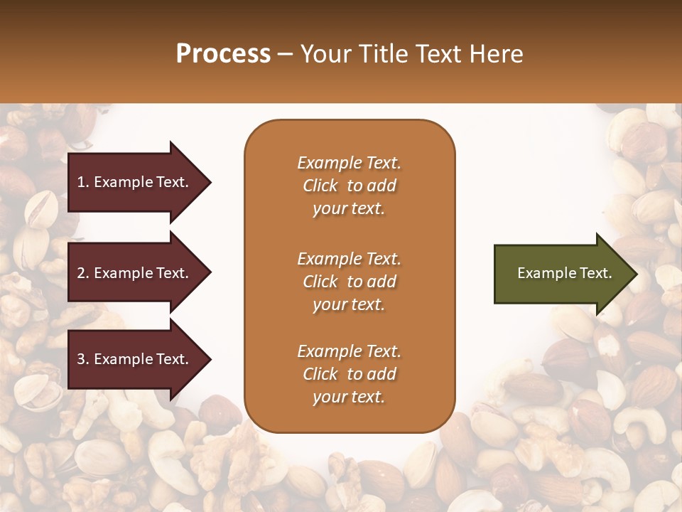 A Group Of Nuts On A White Background PowerPoint Template
