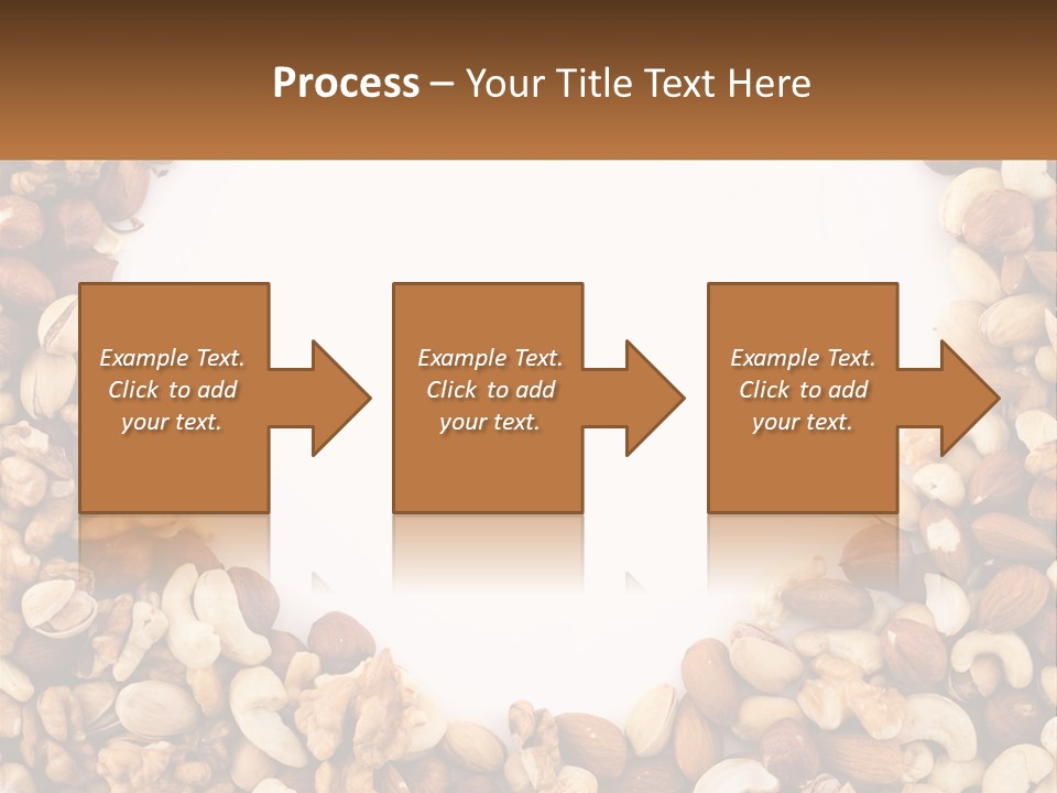 A Group Of Nuts On A White Background PowerPoint Template