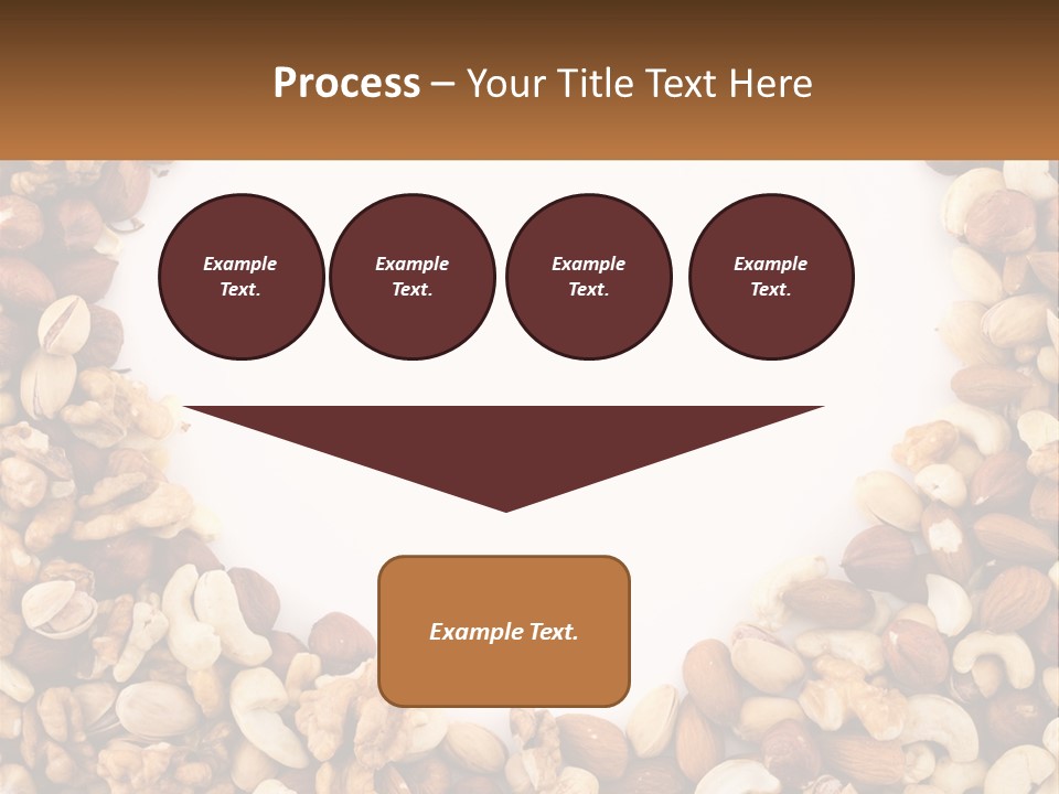 A Group Of Nuts On A White Background PowerPoint Template